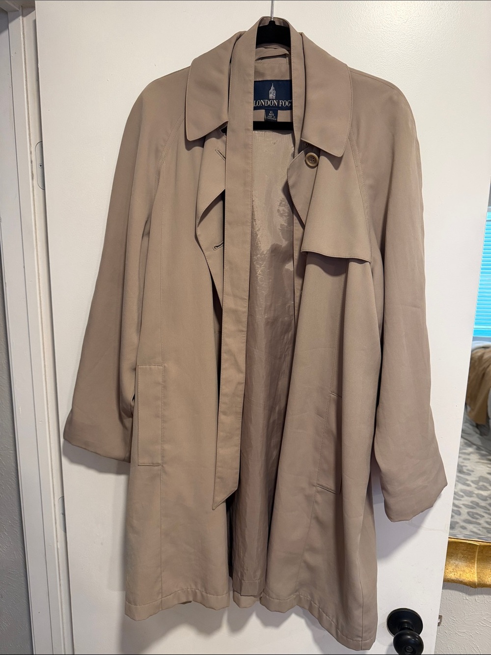 London Fog Women's Neutral Tan Trench Coat